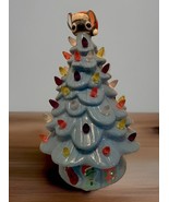 Disney Merry Stitchmas Lilo Stitch Ceramic Light Up Christmas Tree 11&quot; D... - $1,215.48 MXN