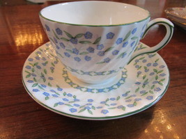 Aynsley, England, forget-me-not  pattern,  cup and saucer orig  [85c] - $54.45