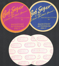 Pair of Bob Seger &amp; the Silver Bullet Band Round 1986 American Storm Tou... - £11.19 GBP