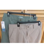 2 Pairs 32 Degrees Cool Mens Shorts Sz 32 Tan  &amp; Olive Green Casual Golf - $275.86 MXN