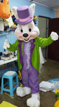 New Easter Bunny Boy Mascot Costume Halloween Party Character Birthday Cosplay - £306.38 GBP