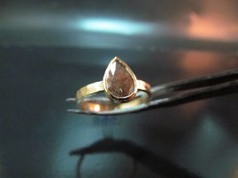 Engagement ring. 14k Yellow gold ring with 1.3ct Brown-gray color diamond. UNIQU - £1,095.11 GBP