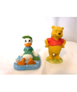 Walt Disney Donald Duck Porcelain Statue Donald Golfing n Winnie The Poo... - $15.84