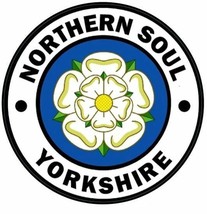 x2 Circular 12cm Vinyl Sticker Northern Soul Yorkshire sticker wigan cas... - £4.90 GBP