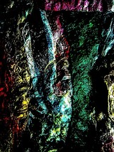 Textured collage art,Recycled plastic texture,Textured green abstract ba... - $101.00 MXN