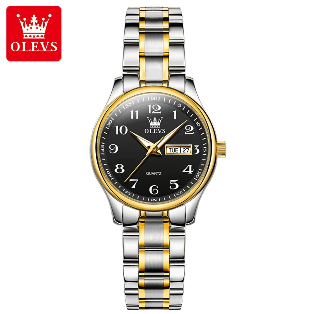 Swiss luxury brand men&#39;s quartz watch Arabic numerals stainless steel waterproof - £27.50 GBP