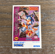 1994 Sega Game Gear Sonic The Hedge Hog Chaos Mini Trading Tip Card #9 Of 14 - £6.04 GBP