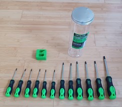 SWANLAKE 11PCS Screwdriver Set, Magnetic 5 Phillips and 5 Flat Head 11 P... - $26.31 CAD