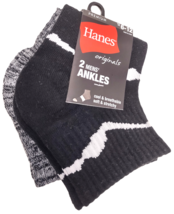 2Pairs Hanes Premium Originals ANKLE Socks Cool Breathable soft Stretchy... - $12.86