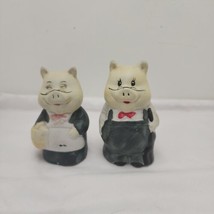 Vintage Ceramic Pig Bells 5” Hand Painted - £9.96 GBP