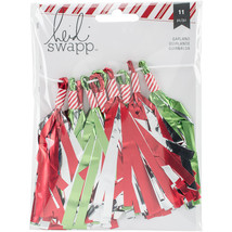 Oh What Fun Garland Tassels Red Green - £14.15 GBP