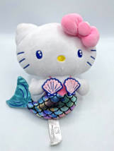 Sanrio Hello Kitty Mermaid 10&quot; Plush Doll Figure Stuffed Girl Gift Rainbow - £8.77 GBP