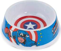 Superhero Feast: Captain America Shield Dog Bowl | Heroic Dining for You... - £17.27 GBP