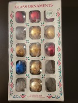 Vintage Set of (13) Various Bauch &amp; No ID Round Christmas 2&quot; Ornaments w/ Box - $9.85