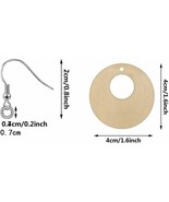 6 Pieces Earring Making Kit Wood Circles Earring Wires Jump Rings DIY Bl... - $74.12 MXN