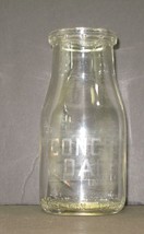 Vintage Glass Concord Dairy Inc NH Half Pint Bottle - £3.82 GBP