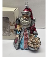 Trimsetter Dillards Made In Poland 7&quot; European Glass Christmas Santa Orn... - €16,95 EUR