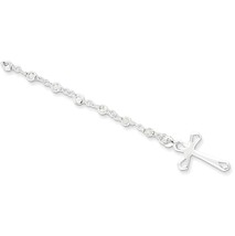 Fine Jewelry Sterling Silver Rosary Bracelet, - £166.36 GBP