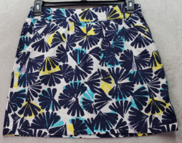 Banana Republic A Line Skirt Women Size 6 Multicolor Floral Pocket Elastic Waist - £14.72 GBP