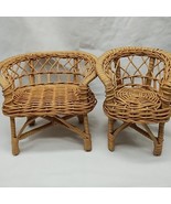 Set Of (2) Dollhouse/Doll Wicker Chairs - $20.33 CAD