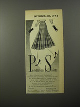 1954 Pendleton Skirts Advertisement - £14.55 GBP