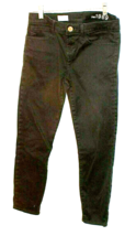 Gap 1969 Black Skinny Pants Size 28/6 J EAN Leggings Flat Front Pocketed Slim Fit - £18.35 GBP