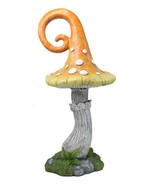 Large Fairy Garden Orange Meringue Crooked Toadstool Mushroom Figurine 23&quot;H - $1,605.98 MXN