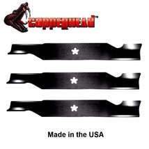 3 Pack Hi Lift Blades fit Craftsman Sears 187254 187256 532187256 for 54&quot; Deck - £31.51 GBP