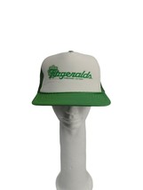 Vintage Fitzgeralds Mesh Snapback Trucker Hat Las Vegas Casino Cap Green Foam - £10.01 GBP