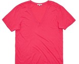 COTTON CITIZEN Womens The Sydney V Neck W12132 Top Relaxed Foxy Pink S - $49.80