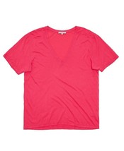 Cotton Citizen Womens The Sydney V Neck W12132 Top Relaxed Foxy Pink S - £39.66 GBP