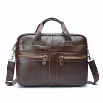 R antique design black business briefcase 16 laptop document case attache messenger bag thumb200