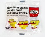 Vintage New LEGO 1551 Duck 6 Piece Set 1988 “How many chicks can you bui... - $5.99