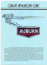 1935 Auburn 851 Supercharged Speedster by Ken Dallison Scott Paper Adver... - $44.60