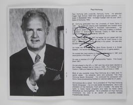 Paul Hornung Signed &#39;96 Night Of Golden Stars Program Bishop LeBlond HS HOF - £31.63 GBP