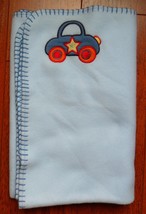 CAR Automobile Baby Blanket Baby Connections 30 x 40" Blue Fleece Security Lovey - £14.60 GBP