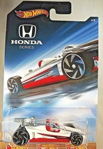 2018 Hot Wheels Walmart 6/8 Honda Series HONDA RACER White/Red w/Gray RA Spokes - £6.48 GBP