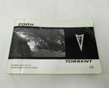 2009 Pontiac Torrent Owners Manual Handbook OEM M04B16006 - $40.49