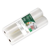 Vacuum Food Sealer Rolls Bags, 2 Packs 11 In X 20 Ft Storage Bags, Bpa F... - £18.35 GBP