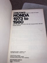 CHILTON&#39;S HONDA Repair Manual 1973-1980 Civic CVCC Accord Prelude - $4.75