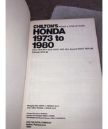 CHILTON&#39;S HONDA Repair Manual 1973-1980 Civic CVCC Accord Prelude - £3.80 GBP