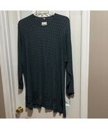 Bobeau Black and Gray Checkered Tunic - $16.59
