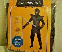 Halloween Costume Dragon Slayer Ninja Warrior Boys Size Small 4-6X Cosplay MIP - £11.89 GBP