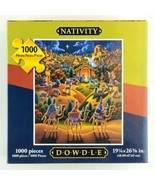 Nativity Jigsaw Puzzle 1000 Pieces Dowdle 19 1/4&quot; x 26 5/8&quot; Sealed in Bag - £23.59 GBP