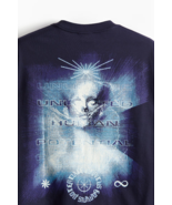 H&amp;M Unlimited Human Potential votton loose fit printed navy t-shirt sz m... - $13.30