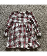 Wonder Nation Plaid Soft Rayon Long Sleeve Dress Toddler Ruffle Trim Siz... - $204.76 MXN