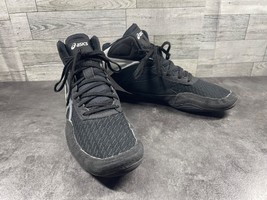 Asics Matflex 6 Wrestling Sneakers Mens 7.5 M Shoes Black Suede Boxing T... - $34.47