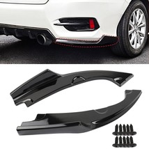 2PC Carbon Fiber Look Rear Diffuser Bumper Lip Spoiler For 16-21 Honda C... - £21.92 GBP