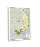 1973 South Vietnam Population &amp; Administrative Divisions Map Poster Wall... - £31.87 GBP+