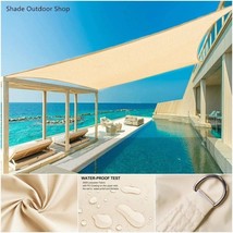 Impermeable Sun Shade Sail Refugio Toldos Garden Canopy Pool Beach Al Ai... - $41.97+
